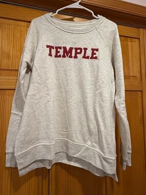 Cream Temple Crewneck Sweatshirt